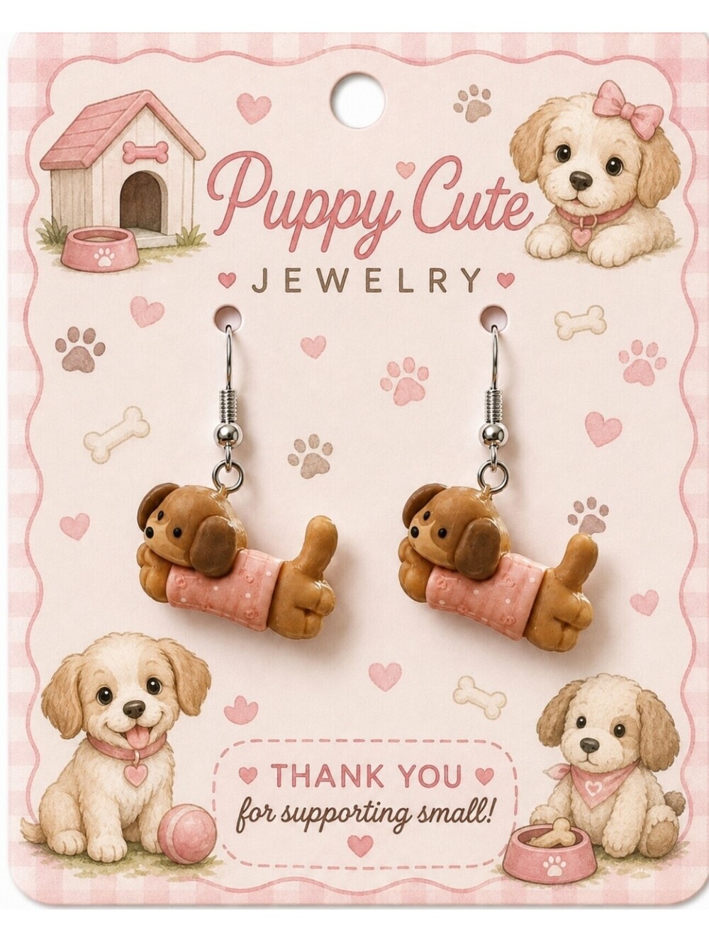 Fun Jewelry Dachshund Doxie Weiner Dog Hypoallergenic Earrings